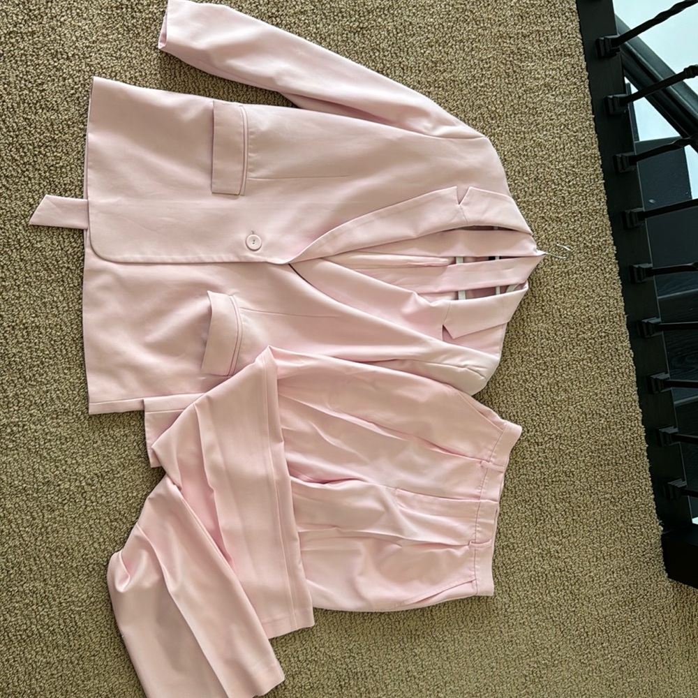 Bardot full pink suit revolve